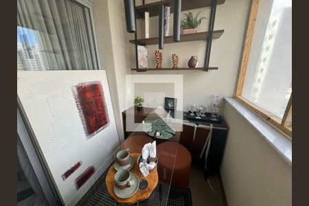 Varanda gourmet de apartamento à venda com 1 quarto, 40m² em Barro Preto, Belo Horizonte