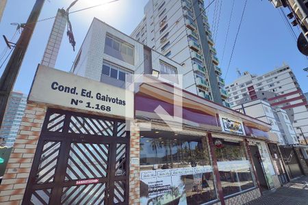 Fachada do Prédio de kitnet/studio para alugar com 1 quarto, 33m² em Boqueirão, Praia Grande