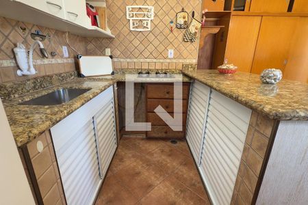 Cozinha de kitnet/studio para alugar com 1 quarto, 33m² em Boqueirão, Praia Grande