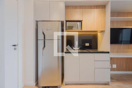 Cozinha de kitnet/studio para alugar com 1 quarto, 24m² em Pinheiros, São Paulo