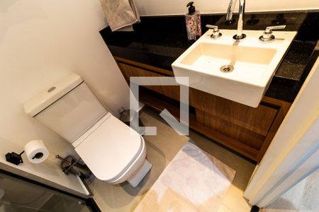 Banheiro de kitnet/studio à venda com 1 quarto, 28m² em Perdizes, São Paulo