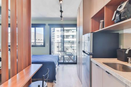 Studio - Quarto e Cozinha de kitnet/studio para alugar com 1 quarto, 20m² em Butantã, São Paulo