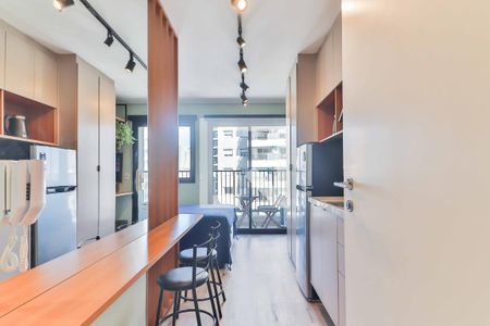 Studio - Quarto e Cozinha de kitnet/studio para alugar com 1 quarto, 20m² em Butantã, São Paulo