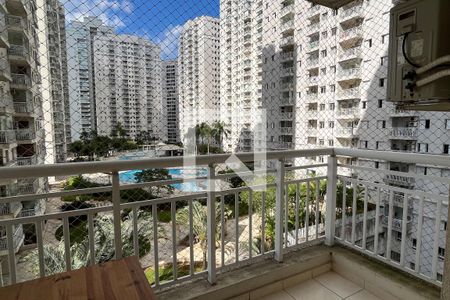 Varanda da Sala de apartamento para alugar com 2 quartos, 64m² em Marapé, Santos