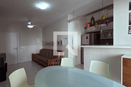Sala de estar e Jantar de apartamento para alugar com 2 quartos, 64m² em Marapé, Santos