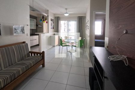 Sala de estar e Jantar de apartamento para alugar com 2 quartos, 64m² em Marapé, Santos