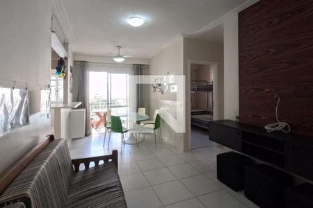 Sala de estar e Jantar de apartamento para alugar com 2 quartos, 64m² em Marapé, Santos