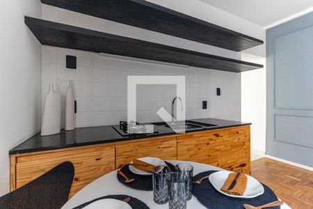 Cozinha de kitnet/studio para alugar com 1 quarto, 45m² em Vila Buarque, São Paulo