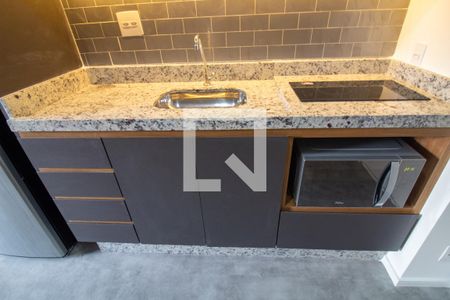 Cozinha de kitnet/studio para alugar com 1 quarto, 26m² em Santo Amaro, São Paulo