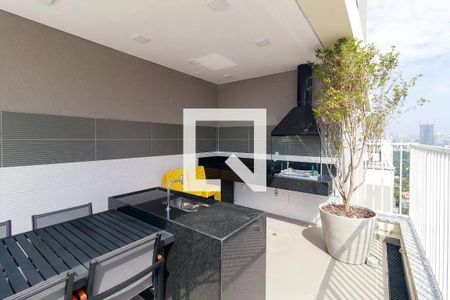 Área comum - Churrasqueira de kitnet/studio para alugar com 1 quarto, 26m² em Santo Amaro, São Paulo