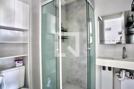 Banheiro de apartamento para alugar com 1 quarto, 28m² em Brás, São Paulo