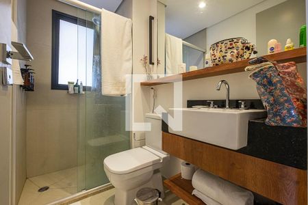 Banheiro de kitnet/studio à venda com 1 quarto, 24m² em Paraíso, São Paulo