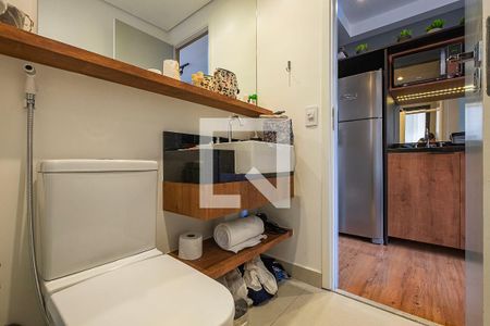 Banheiro de kitnet/studio à venda com 1 quarto, 24m² em Paraíso, São Paulo