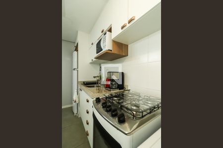 Cozinha de apartamento para alugar com 1 quarto, 40m² em Bom Fim, Porto Alegre