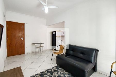 Sala de apartamento para alugar com 1 quarto, 58m² em Cidade Ocian, Praia Grande