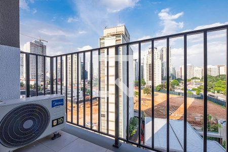 Sala/Cozinha - Varanda de apartamento para alugar com 1 quarto, 27m² em Pinheiros, São Paulo