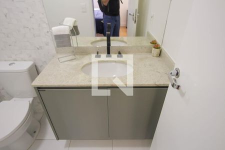 Banheiro de apartamento para alugar com 1 quarto, 35m² em Jardim Independência (são Paulo), São Paulo
