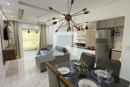 Sala de apartamento para alugar com 2 quartos, 75m² em Boqueirão, Praia Grande