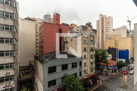 Vista da Varanda de kitnet/studio à venda com 1 quarto, 26m² em República, São Paulo