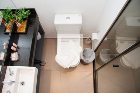Banheiro de kitnet/studio à venda com 1 quarto, 18m² em Perdizes, São Paulo