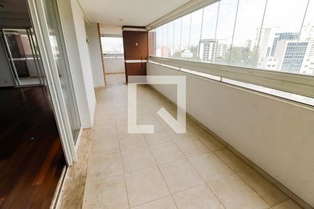 Varanda da Sala de apartamento à venda com 4 quartos, 261m² em Vila Andrade, São Paulo