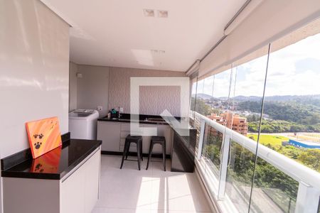 Sacada/Sala de apartamento à venda com 2 quartos, 66m² em Empresarial 18 do Forte, Barueri
