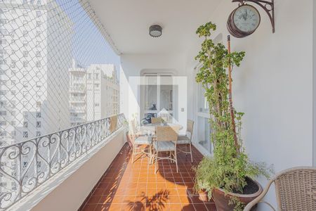 Varanda de apartamento à venda com 3 quartos, 209m² em Jardim Paulista, São Paulo