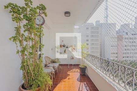 Varanda de apartamento à venda com 3 quartos, 209m² em Jardim Paulista, São Paulo