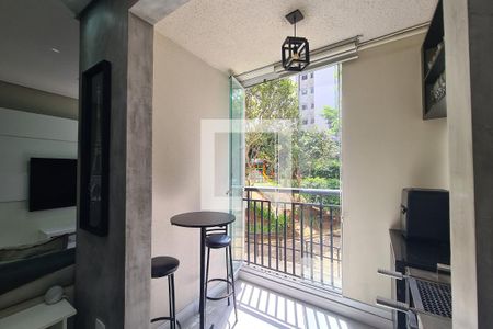 Varanda da Sala de apartamento à venda com 2 quartos, 68m² em Vila Ivone, São Paulo