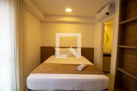 Sala / Quarto - Studio de kitnet/studio para alugar com 1 quarto, 25m² em Jardim das Acacias, São Paulo