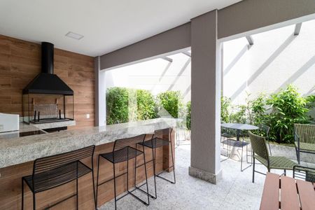 Área comum - Churrasqueira de kitnet/studio à venda com 1 quarto, 26m² em Barra Funda, São Paulo