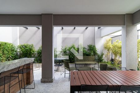 Área comum - Churrasqueira de kitnet/studio à venda com 1 quarto, 26m² em Barra Funda, São Paulo