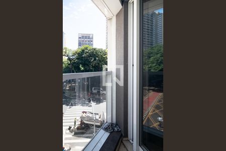 Varanda  de kitnet/studio para alugar com 0 quarto, 22m² em Consolação, São Paulo