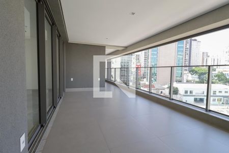 Varanda da Sala de apartamento à venda com 4 quartos, 160m² em Vila Olímpia, São Paulo
