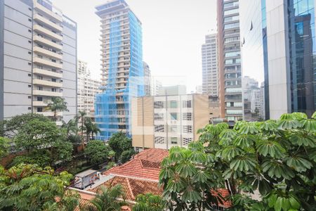 Vista da Varanda de kitnet/studio à venda com 1 quarto, 40m² em Jardim Paulista, São Paulo