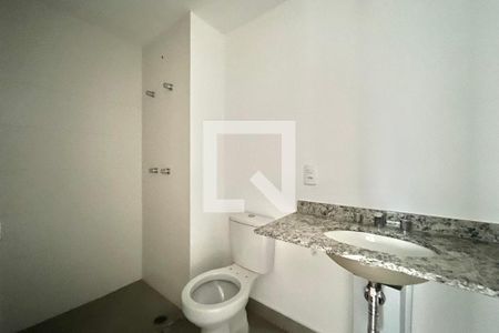 Banheiro da Suíte de apartamento à venda com 1 quarto, 43m² em Chácara Inglesa, São Paulo