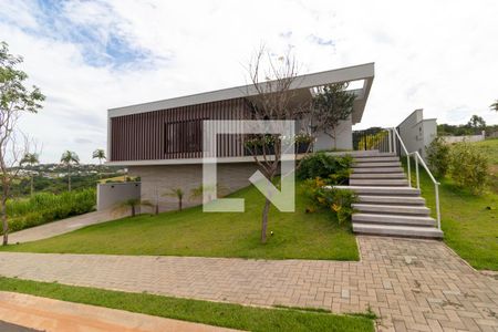 Fachada de casa de condomínio à venda com 4 quartos, 496m² em Souzas, Campinas