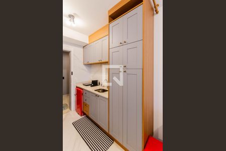 Cozinha de kitnet/studio para alugar com 1 quarto, 25m² em Vila Mariana, São Paulo