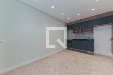 Sala/Cozinha de apartamento à venda com 2 quartos, 58m² em Santo Amaro, São Paulo