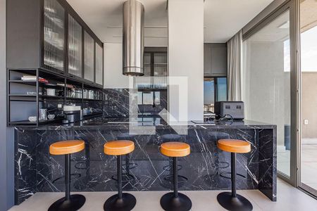 Sala/Cozinha de apartamento à venda com 2 quartos, 193m² em Jardins, São Paulo