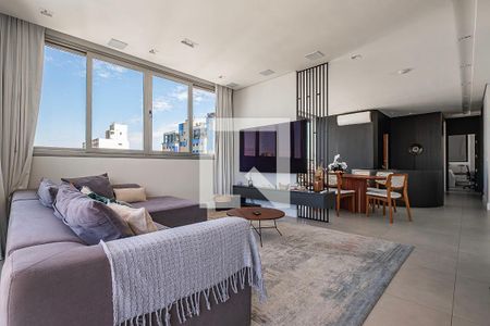 Sala/Cozinha de apartamento à venda com 2 quartos, 193m² em Jardins, São Paulo