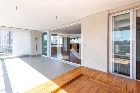 Varanda da Sala de apartamento à venda com 4 quartos, 225m² em Cidade Monções, São Paulo