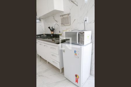 Sala e Cozinha de apartamento para alugar com 1 quarto, 40m² em Luz, São Paulo