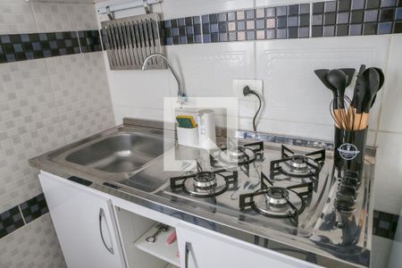 Cozinha de apartamento para alugar com 1 quarto, 40m² em Luz, São Paulo