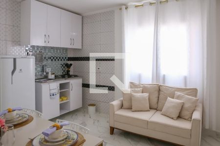 Sala/Cozinha de apartamento para alugar com 1 quarto, 40m² em Luz, São Paulo