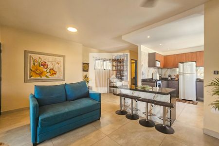 Sala de apartamento para alugar com 4 quartos, 250m² em Jardim Praiano, Guarujá