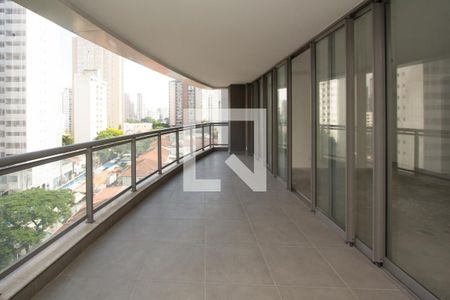 Varanda da Sala de apartamento à venda com 3 quartos, 168m² em Vila Nova Conceição, São Paulo