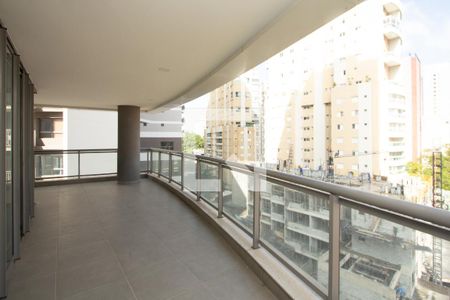 Varanda da Sala de apartamento à venda com 3 quartos, 168m² em Vila Nova Conceição, São Paulo