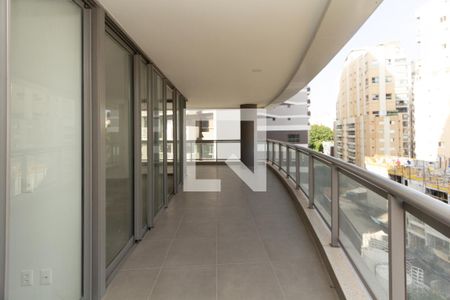Varanda da Sala de apartamento à venda com 3 quartos, 168m² em Vila Nova Conceição, São Paulo