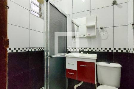 Banheiro de casa para alugar com 1 quarto, 95m² em Quietude, Praia Grande